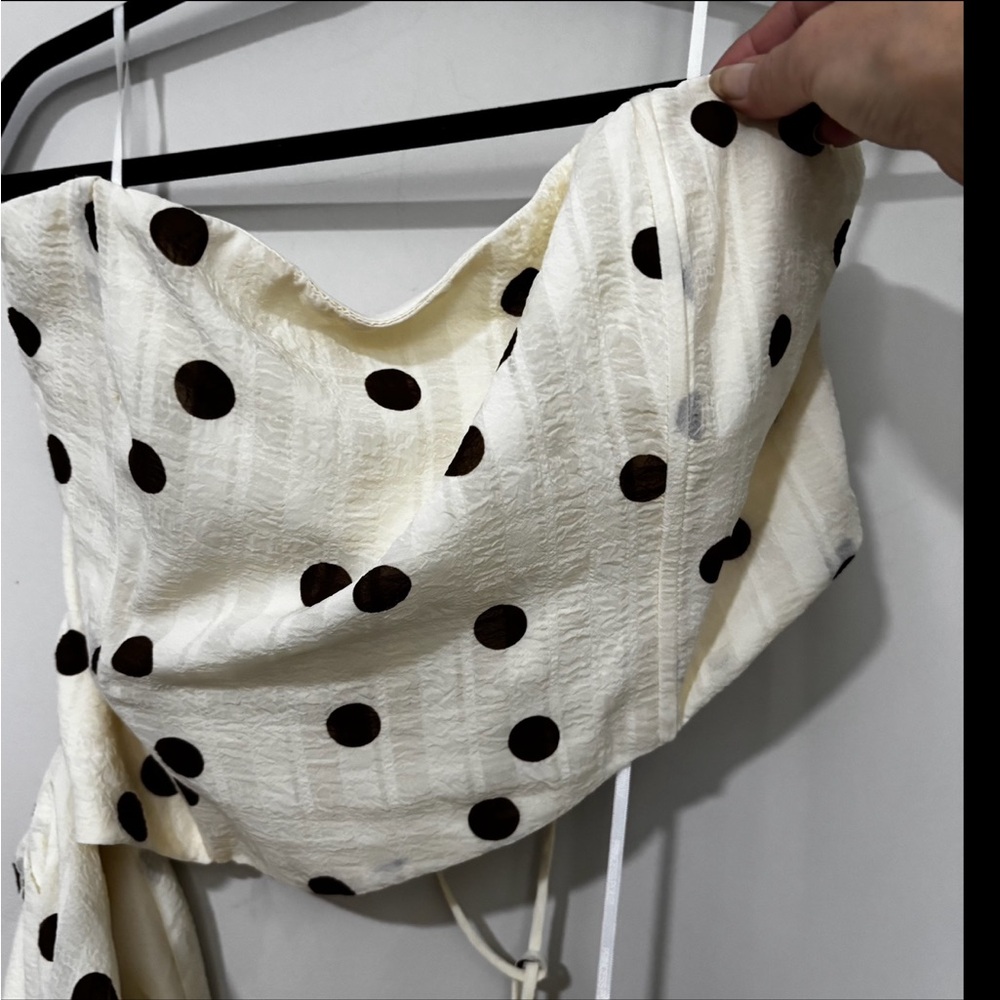 Princess Polly Jasira Strapless Polka Dot Maxi Dress Size 10 - Picture 5 of 8